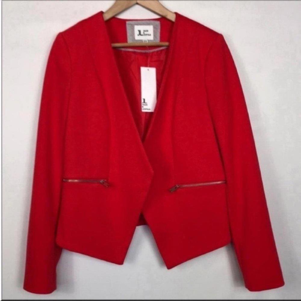 JL Jules & Leopold Women's Open Front Blazer Orange‎ Size M